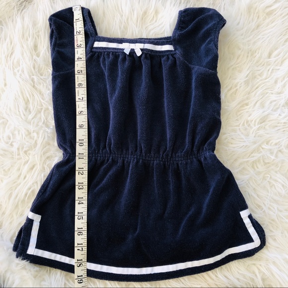 Janie & Jack Nautical Terry Cloth Swim Dress, 2Y - Picture 3 of 4